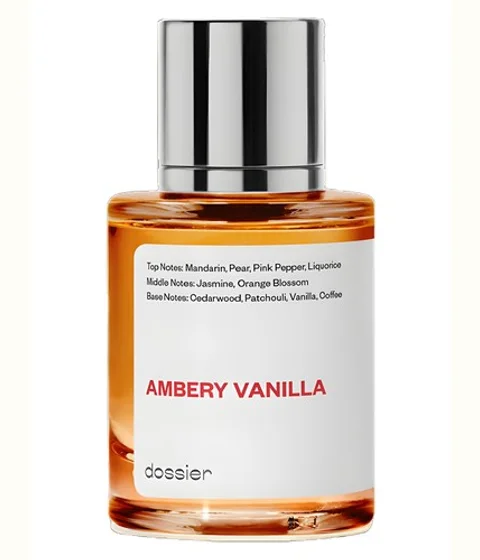 Dossier Ambery Vanilla perfume bottle