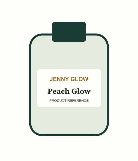 Jenny Glow Peach Glow perfume bottle