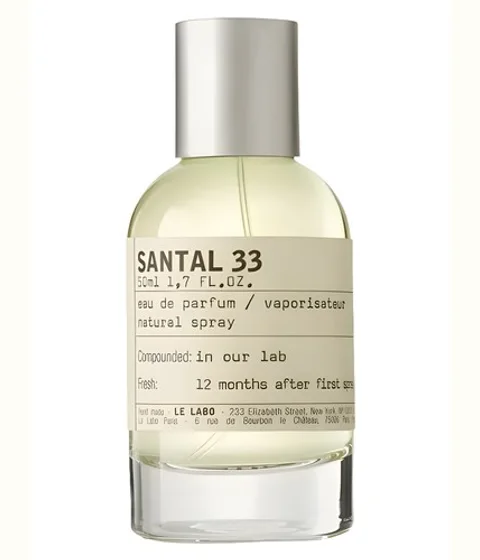 Le Labo Santal 33 perfume bottle